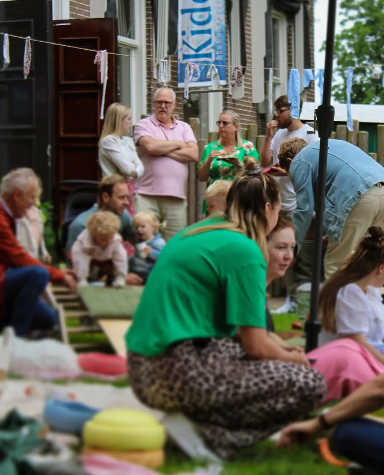 Kinderen bij de buitenschoolse opvang van Kideo